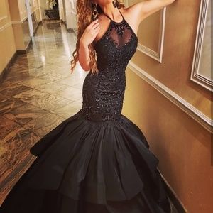 Sherri Hill Mermaid Black Dress Prom/Pageant/Gown